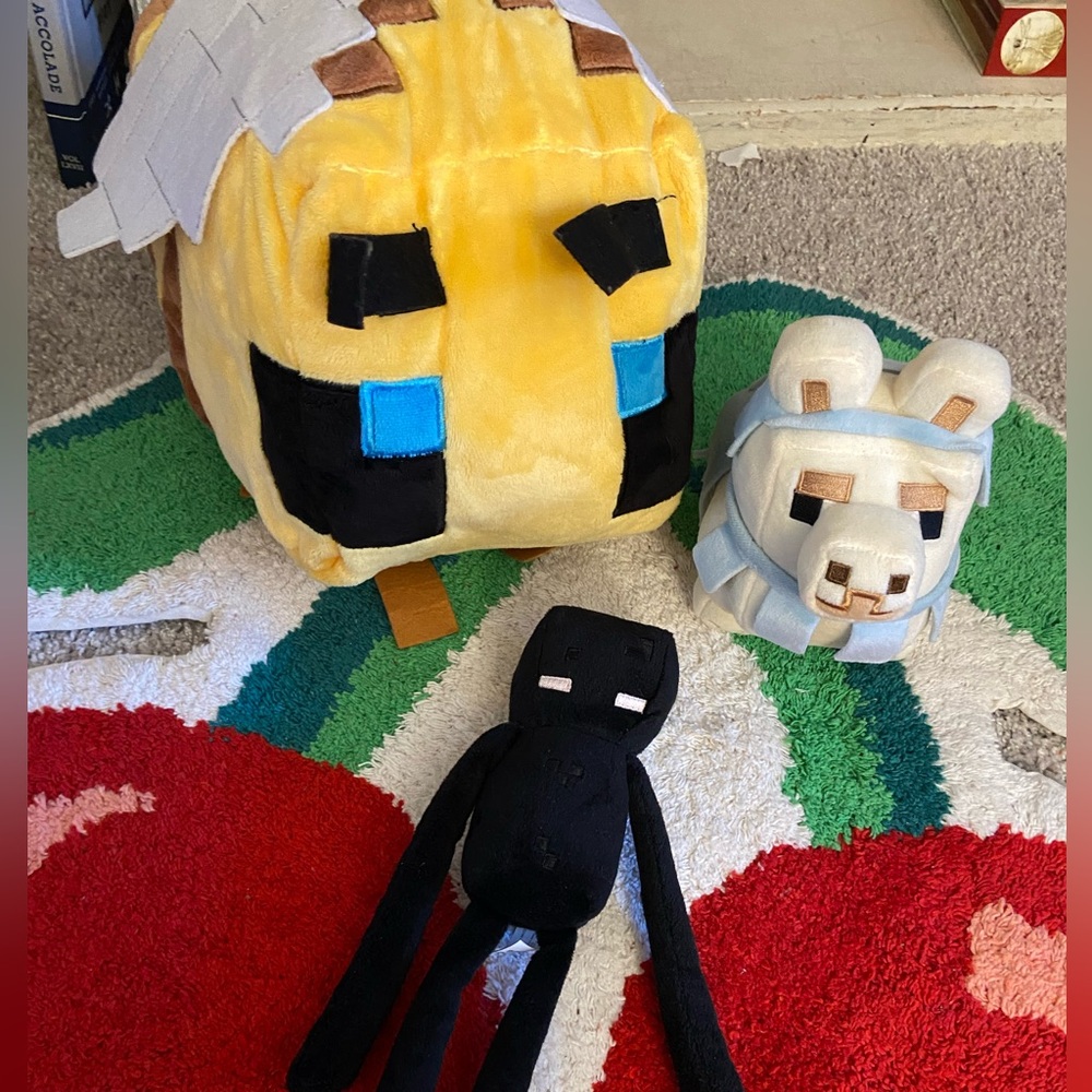 Bundle of Minecraft stuffed animals